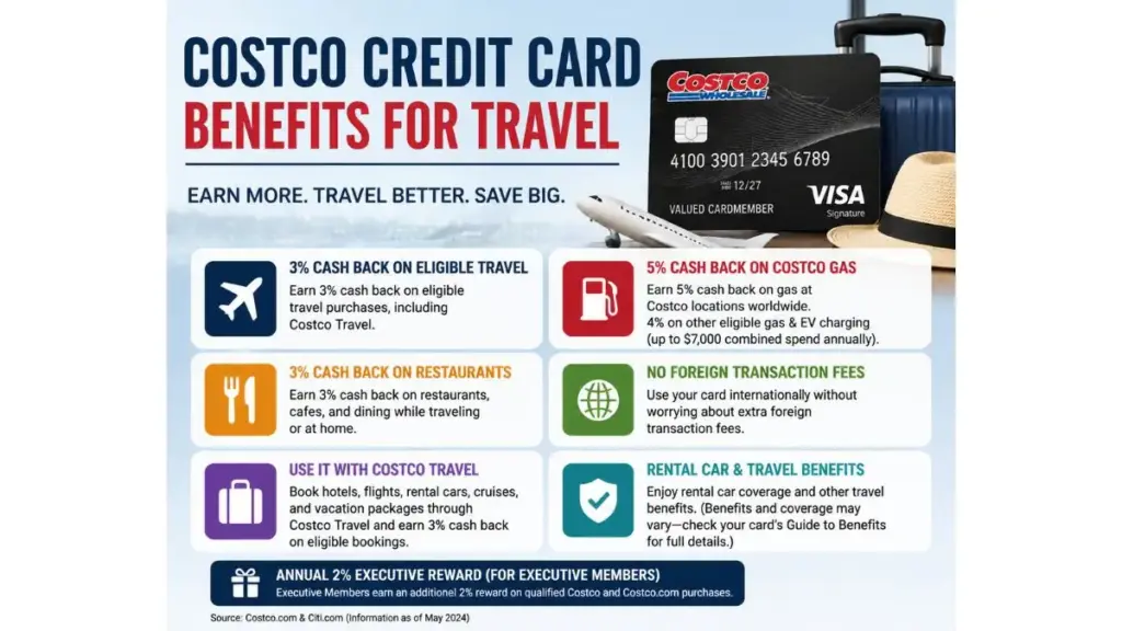 Costco Credit Card Benefits for Travel